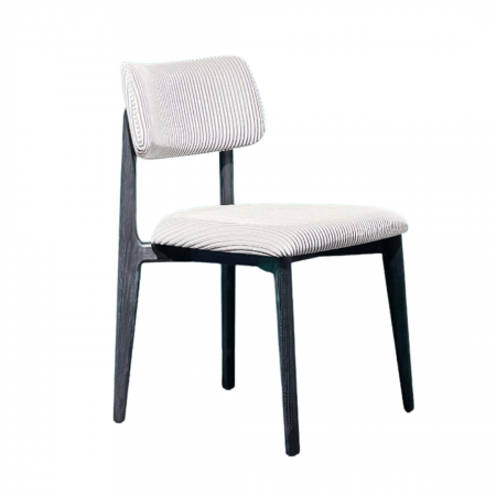 Mobila dining - Scaun din lemn, tapițat în textil - JAIME