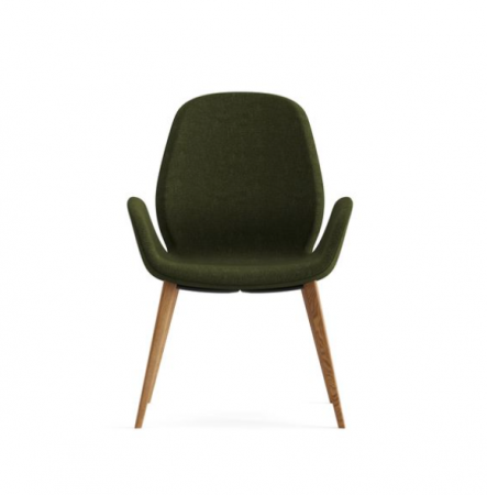 Scaun din lemn, tapițat în material textil - MAGNOLIA [1]