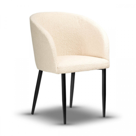 Mobila dining - Scaun dining din lemn, sezut tapitat - CARINE
