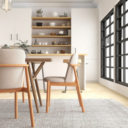 Scaun dining din lemn, sezut tapitat - CLOE [4]