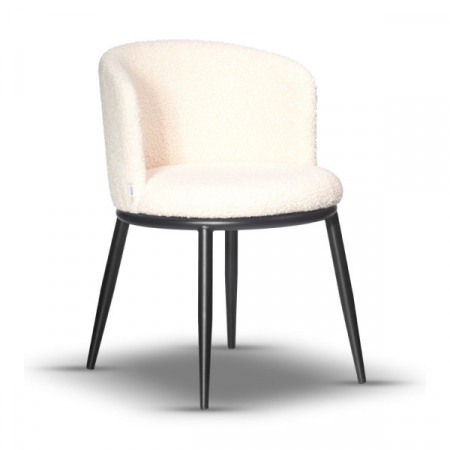 Mobila dining - Scaun dining din lemn, sezut tapitat - LUCY