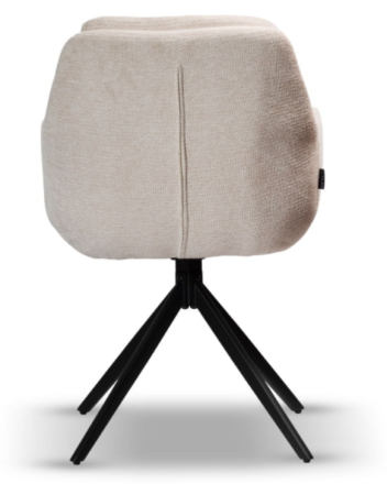 Scaun rotativ, tapițerie bej deschis - DORIS [4]