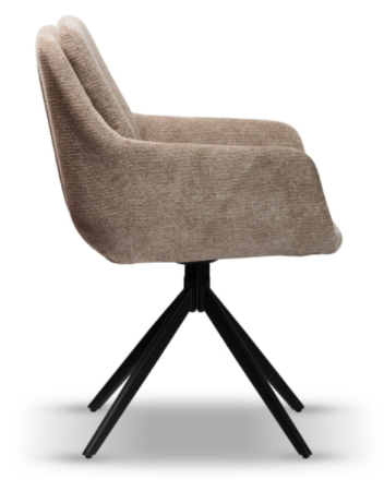 Scaun rotativ, tapițerie bej închis - DORIS [4]