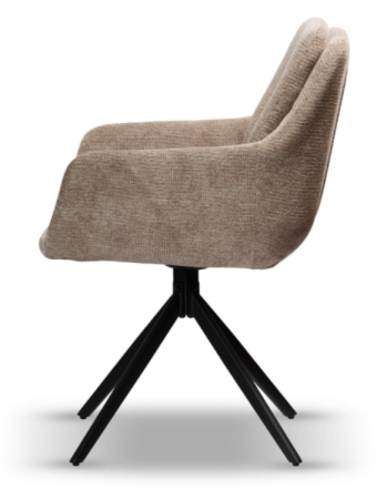 Scaun rotativ, tapițerie bej închis - DORIS [3]