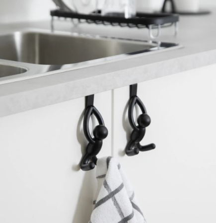 Set de 2 cuiere pentru dulap, negre - BUDDY [3]