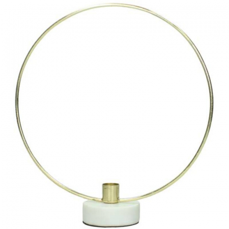 Accesorii decorative - Suport de lumânare, auriu, 30x8x28cm - HOLD 30