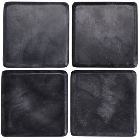 Suport de pahar, negru,10x10x4cm - COASTER BK [1]