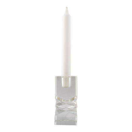 Accesorii decorative - Suport pentru lumânări din sticlă transparentă - FROST 1