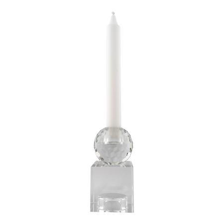 Accesorii decorative - Suport pentru lumânări din sticlă transparentă - FROST