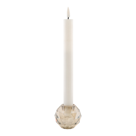 Accesorii decorative - Suport pentru lumânări, rotund, din sticlă transparentă - FROST ROUND