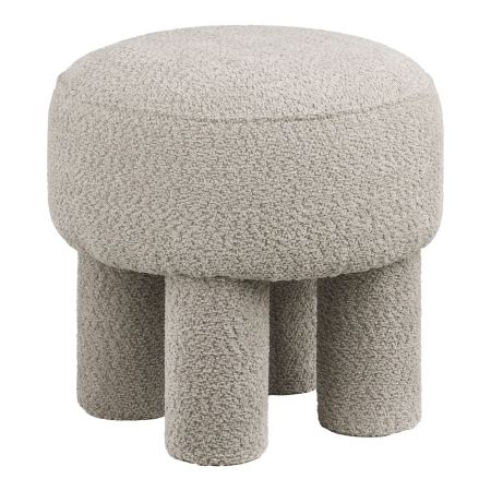 Taburet, boucle, gri deschis - CANBERRA Promotii - Taburet, boucle, gri deschis - CANBERRA