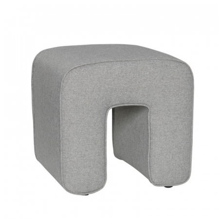 Mobila living - Taburet tapițat integral, gri, 45x45xh47cm - SCULPTURE