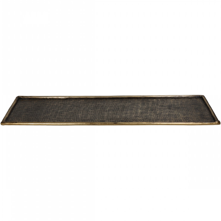 Taviță pentru service, metal auriu, 1x16x48cm - PLATE [1]