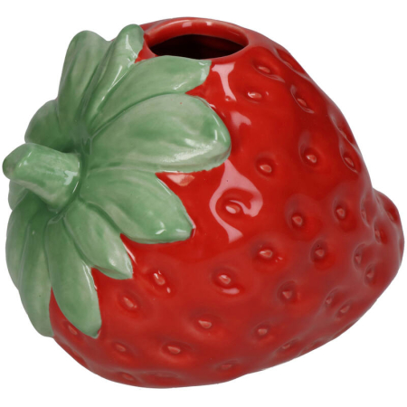 Promotii - Vază din ceramică, 13x10x10cm -  STRAWBERRY