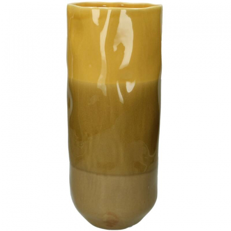Ghivece si jardiniere - Vază din ceramică, galbenă, 39x16x16 - YELLOW
