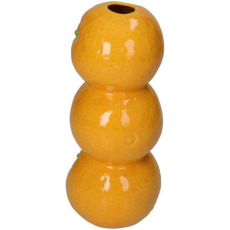 Vază din ceramică, portocalie, 19x8x8cm -  ORANGE [2]