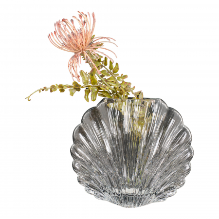 Decoratiuni interioare - Vază din sticlă transparentă, 20x9.5x17 cm - SEA