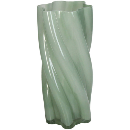 Promotii - Vază din sticlă, verde, 13x13x29cm - GREEN WAVE L