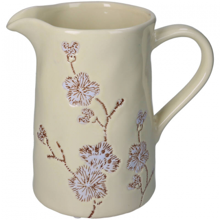 Ghivece si jardiniere - Vază tip carafă, ceramică decorată, 21x14x22cm - FLOWERS
