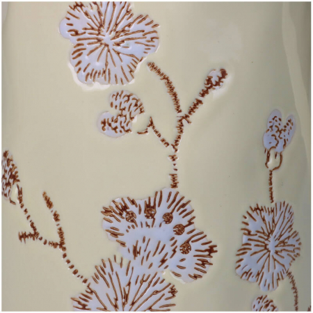 Vază tip carafă, ceramică decorată, 21x14x22cm - FLOWERS [3]