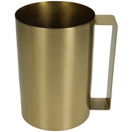 Vază tip industrial, metalica, bronz, 15x10x13cm - CUP 15
