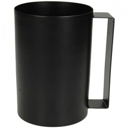 Vaza tip industrial, metalică, neagra, 15x10x13cm - CUP 15