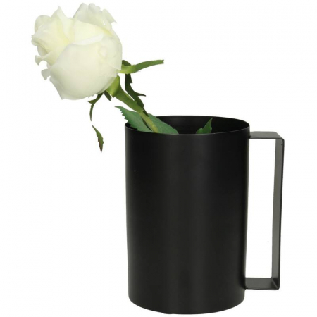 Vaza tip industrial, metalică, neagra, 15x10x13cm - CUP 15 [1]