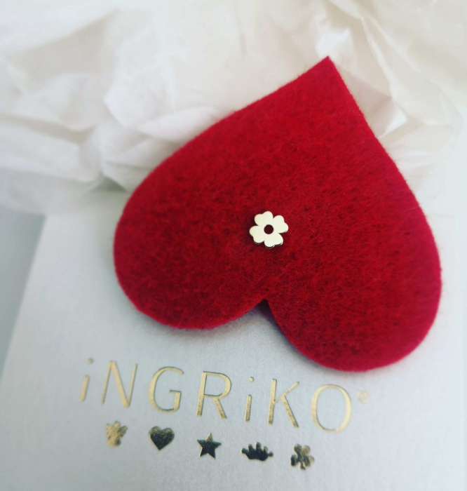 Accesoriu Trifoi din aur 14k pentru cercei creole