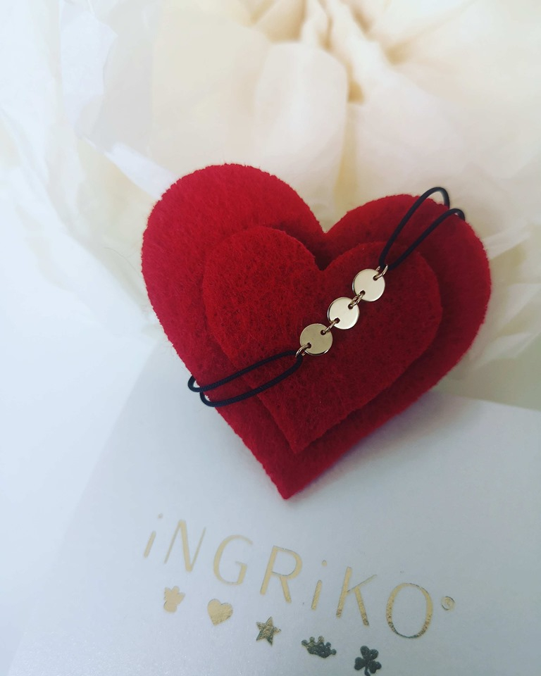Bratara banuti aur galben 14k [3]