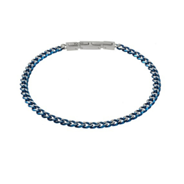 Bratara barbati otel inoxidabil - culoare albastra [2]