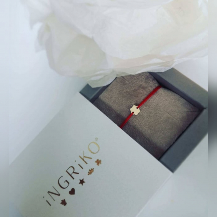 Bratara bebe cu aur 14K si initiala personalizata [7]