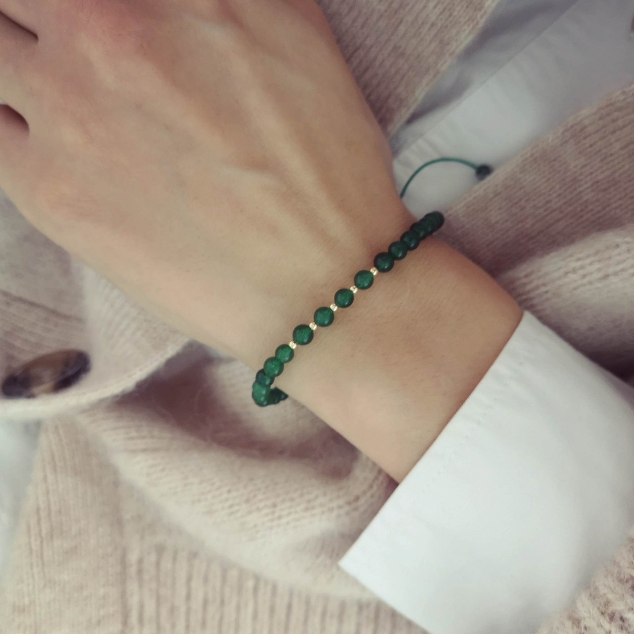 Bratara bile aur 14K si jad verde [3]