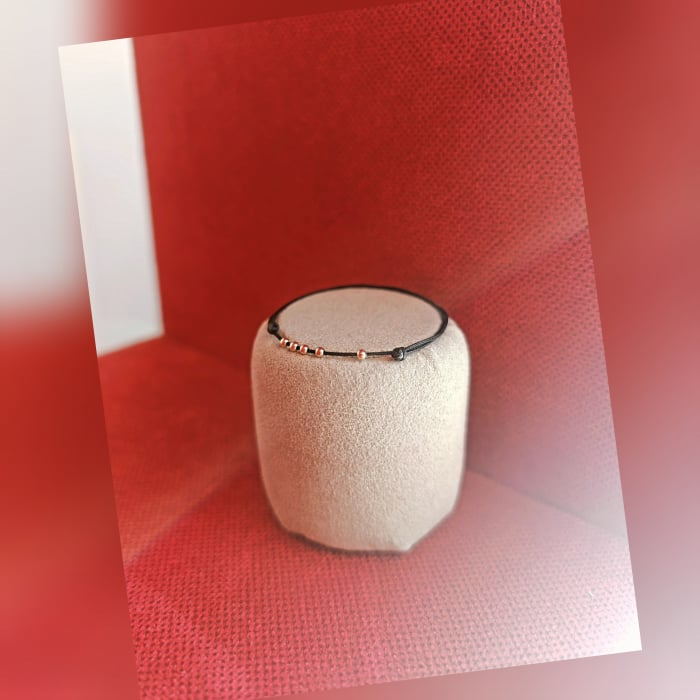 Bratara bilute aur 14K snur reglabil unisex [4]