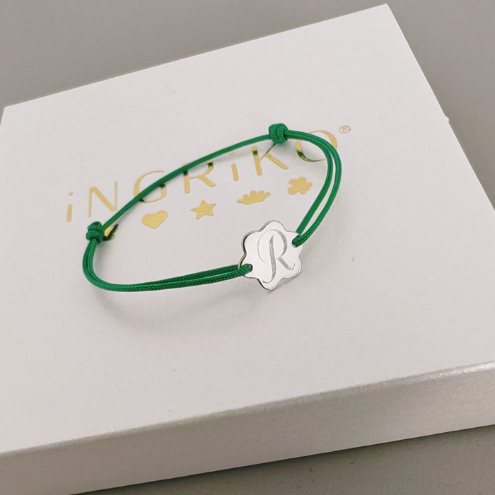 Bratara copii cu norisor din argint 925 si initiala [2]