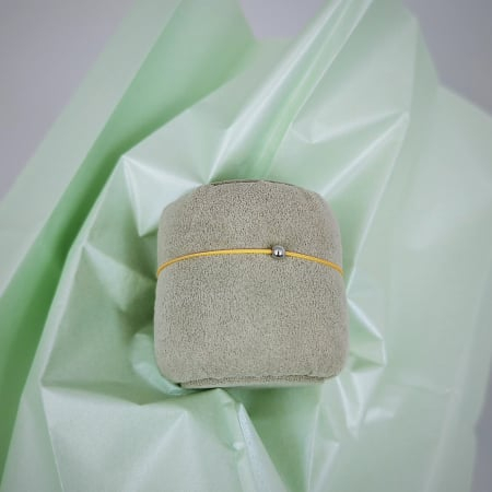 Bratara cu snur pentru copii si biluta argint [5]