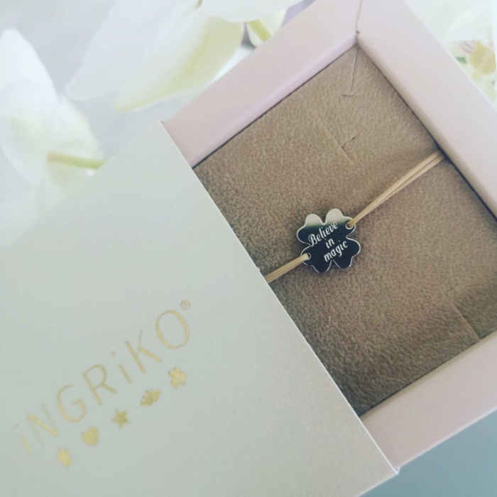 Bratara cu trifoi din argint 925 rodiat [3]