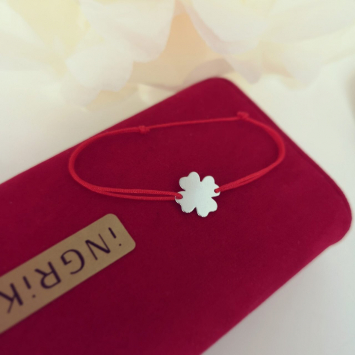 Bratara cu trifoi din argint 925 rodiat [5]