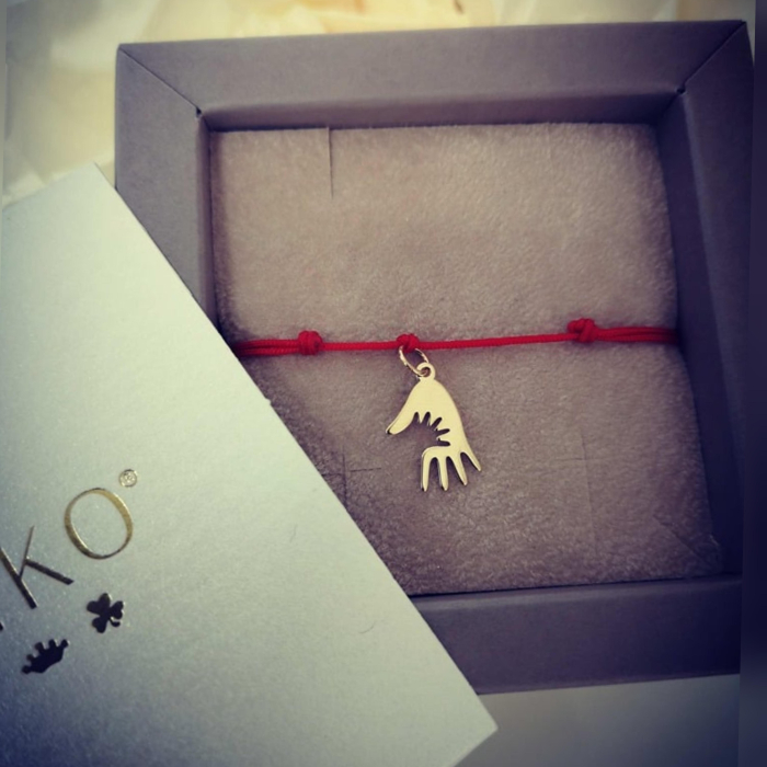 Bratara Hands, aur galben 14K [3]