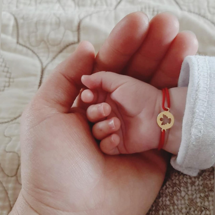 Bratara ingeras aur 14K copii snur reglabil [2]