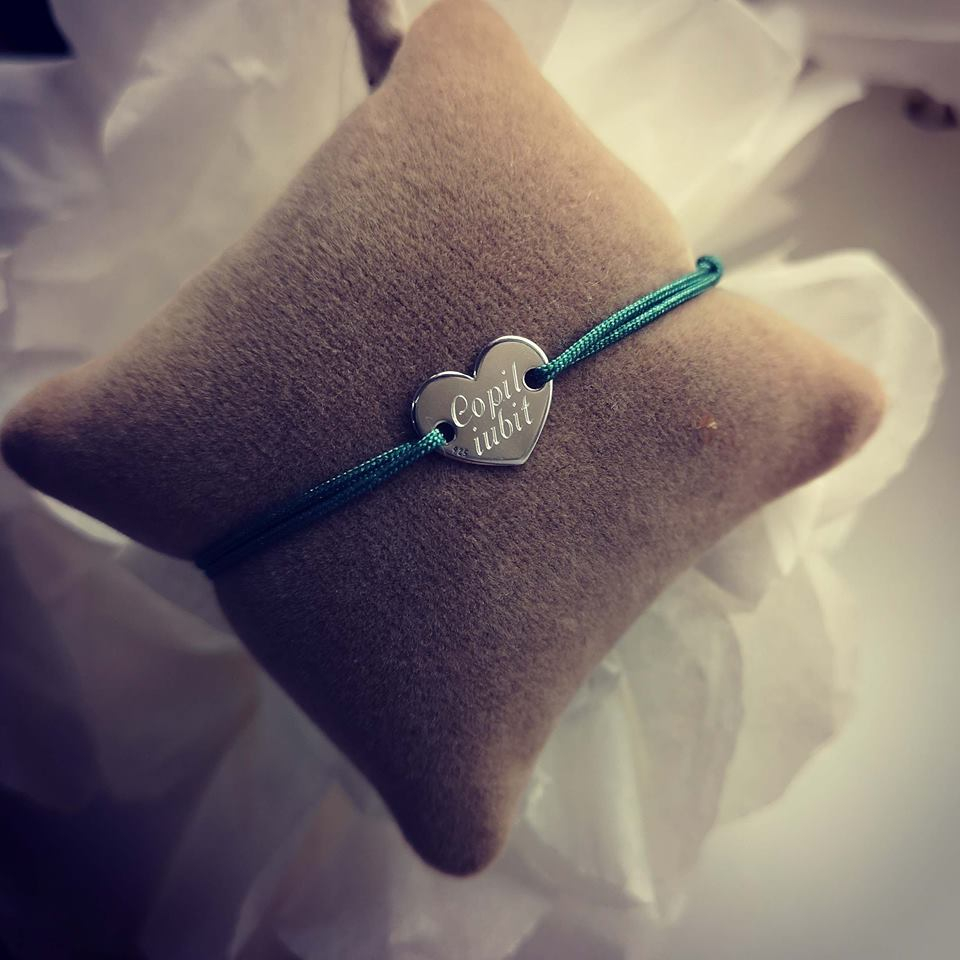 Bratara inima argint 925 rodiat [5]