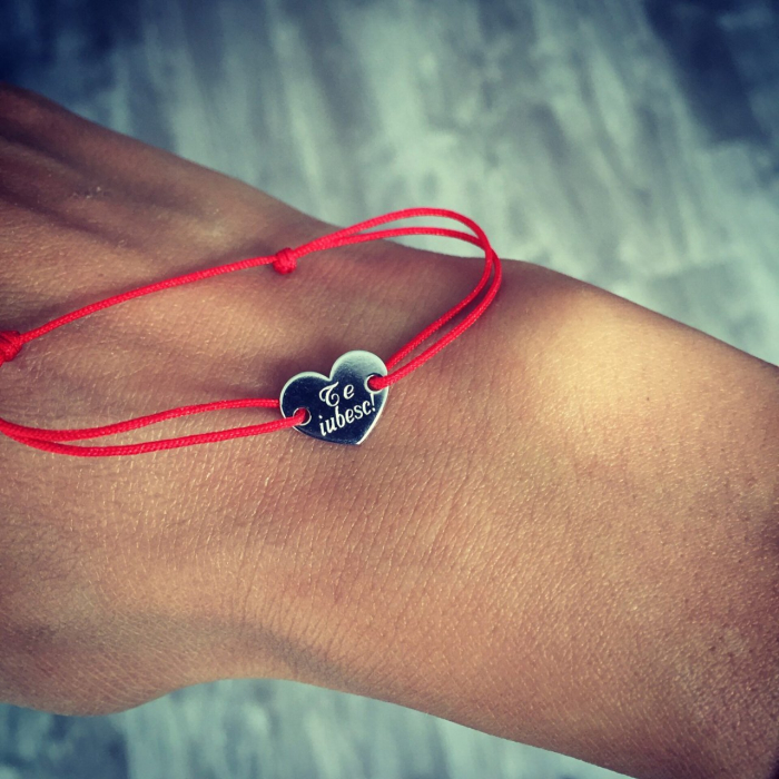 Bratara inima argint 925 rodiat [7]