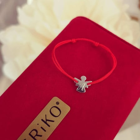Bratara martisor cu initiala numelui argint 925 rodiat [2]