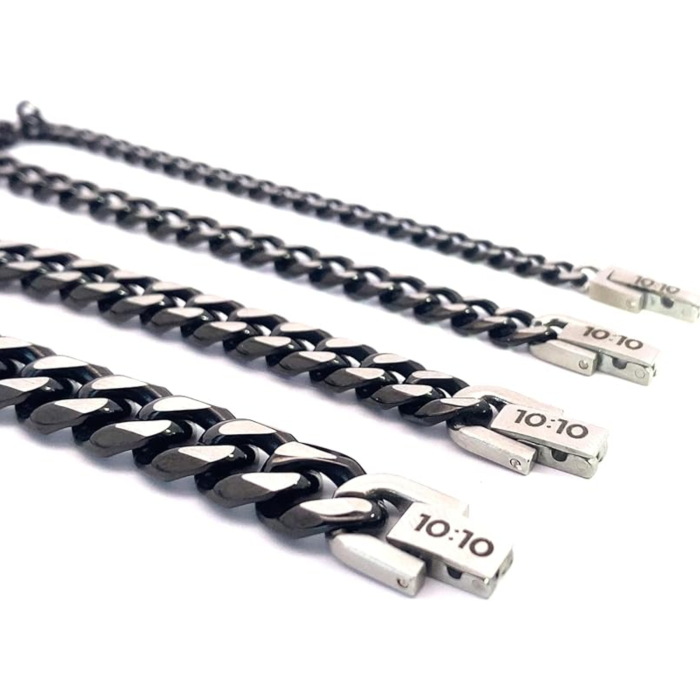 Bratara neagra barbati din otel inoxidabil [3]