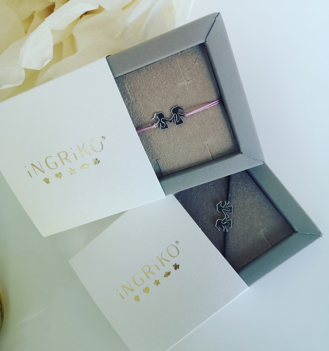 Bratara personalizata argint 2 prietene / surori [5]