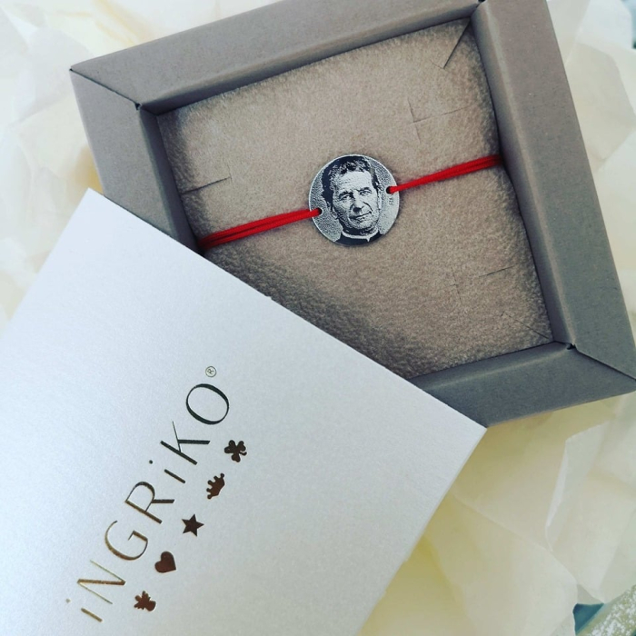 Bratara personalizata cu poza din Argint 925 cu snur reglabil [7]