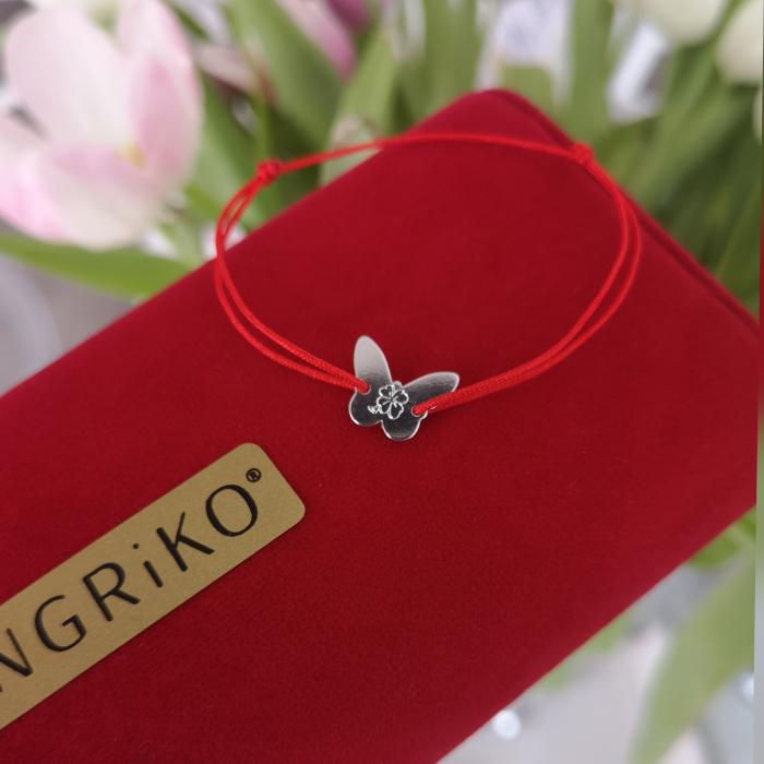 Bratara snur argint 925 fluturas [2]