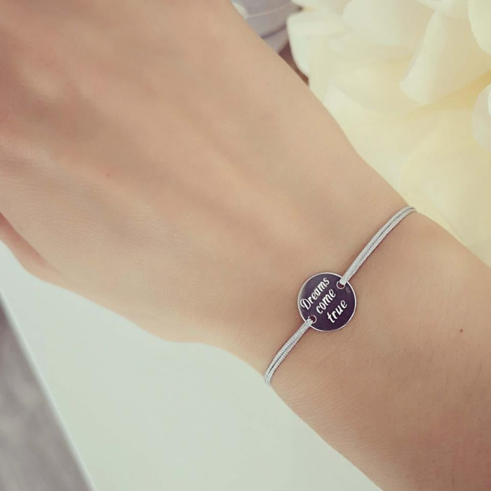 Bratara snur argint 925 gravata Dreams come true [2]