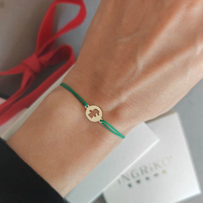 Bratara Snur Aur 14K cu Charm Lady [2]