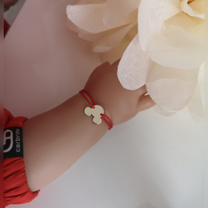 Bratara snur aur 585 personalizata little mouse [2]