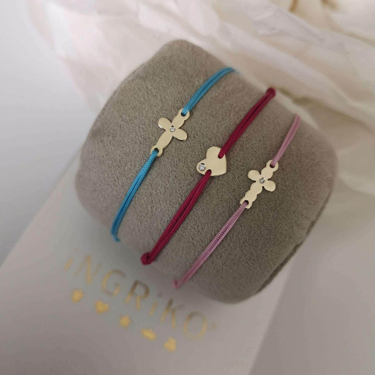 Bratara Cruce cu Diamant, aur 14K [4]